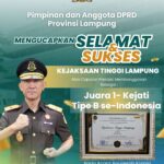 DPRD Lampung Apresiasi Prestasi Nasional Kejati Lampung Raih Juara I Komjak RI