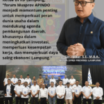 Ketua DPRD Lampung Dukung Penguatan Sinergi Pemda dan Dunia Usaha untuk Percepat Pertumbuhan Ekonomi Daerah